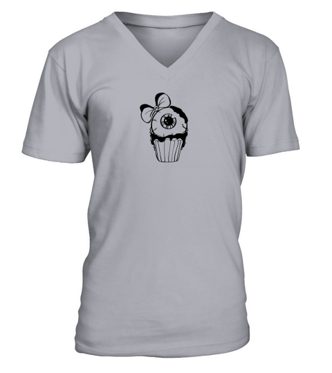 Halloween Cupcake Eye Girls V-Neck T-shirt