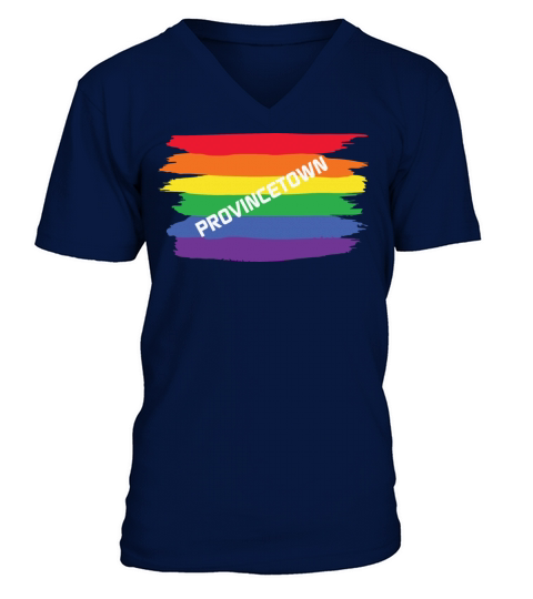 LBGT Flag Gay Pride Human Vintage Rainbow V-Neck T-shirt