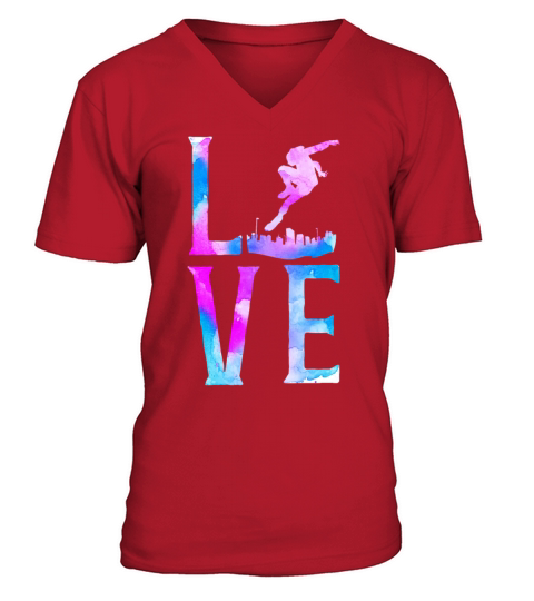 Parkour Free Running Traceur V-Neck T-shirt