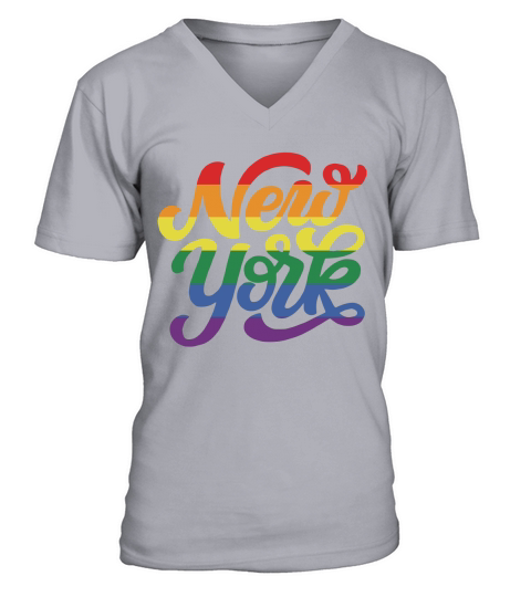 Rainbow New York NYC World Pride LGBT 2019 shirt V-Neck T-shirt