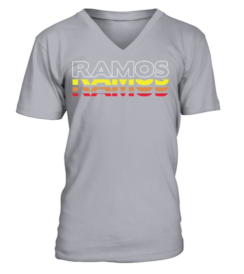 Ramos First Name Funny Vintage Sunset Ramos V-Neck T-shirt
