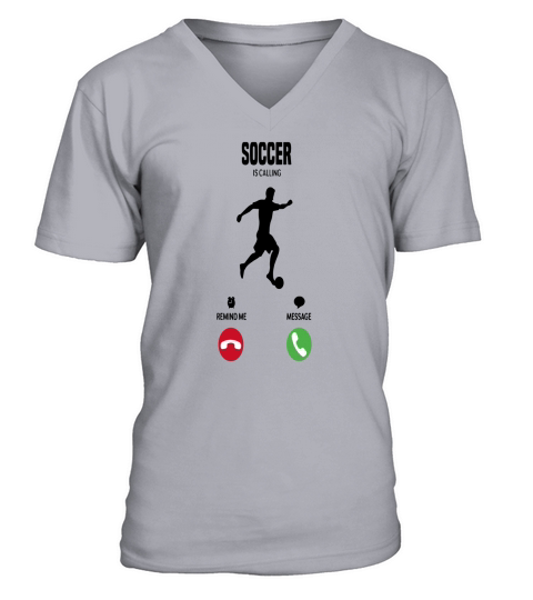 Soccer is calling! gift - Womenâ€™s Premium Hoodie V-Neck T-shirt