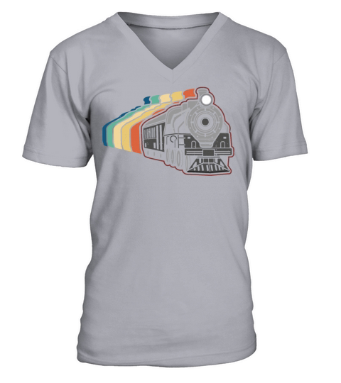 Steam Train Driver Trainspotting V-Neck T-shirt