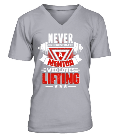 ver Underestimate Mentor Funny Gym Workout Fitness V-Neck T-shirt