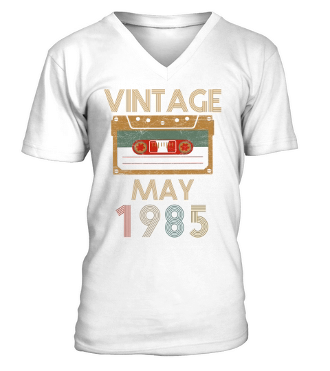 Vintage- May 1985 V-Neck T-shirt