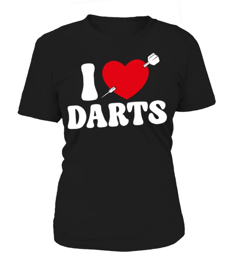 Darts Heart Vintage I Love Darts Women's T-Shirt