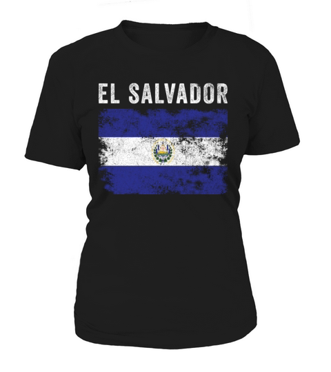 El Salvador Flag Vintage Salvadoran Flag Women's T-Shirt