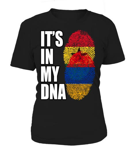 Ghanaian And Armenian Mix Heritage DNA Flag Women's T-Shirt