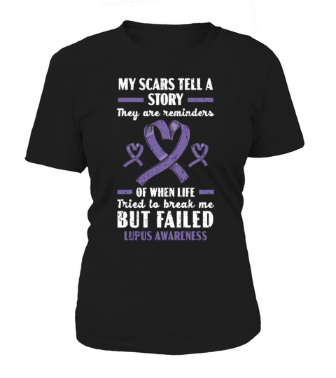 Lupus Awareness Purple Ribbon Autoimmune Disease Women's T-Shirt