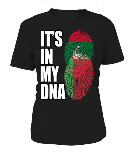 Maldivian And Belarusian Mix Heritage DNA Flag Women's T-Shirt
