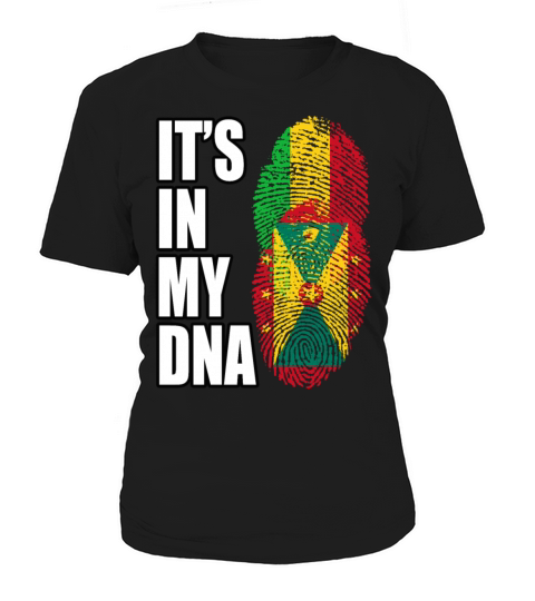 Malian And Grenadian Mix Heritage DNA Flag Women's T-Shirt