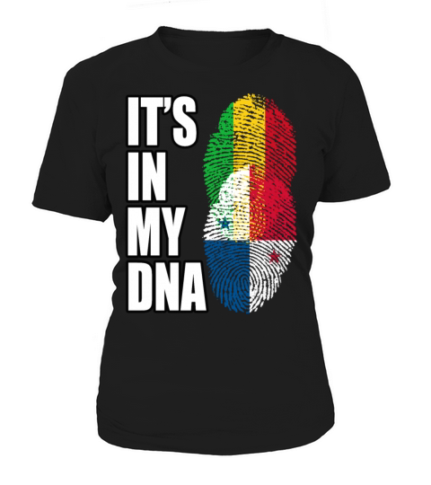 Malian And Panamanian Mix Heritage DNA Flag Women's T-Shirt