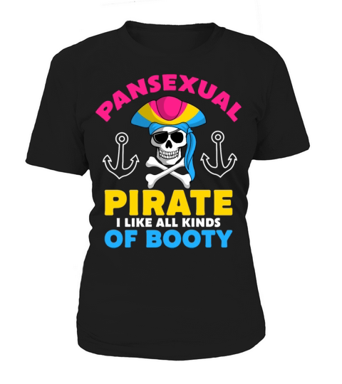 Pansexual Pirate LGBT-Q Pans Pride Month Women's T-Shirt