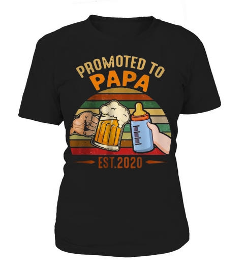 Promoted To Papa EST 2020 vintage shirt Women's T-Shirt