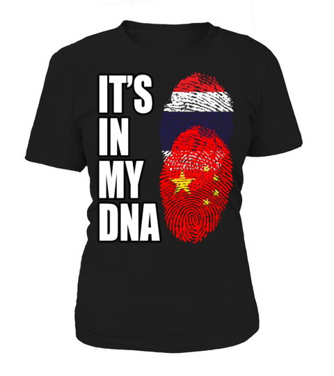 Thai And Chinese Vintage Heritage DNA Flag Women's T-Shirt