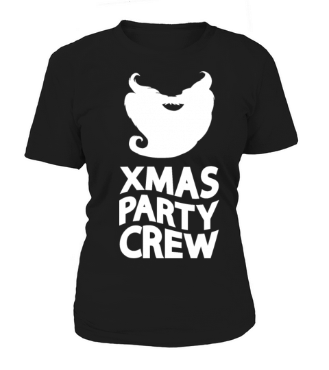 Merry Christmas Xmas Party Crew Santa Claus Beard Holiday Season Women's T-Shirt