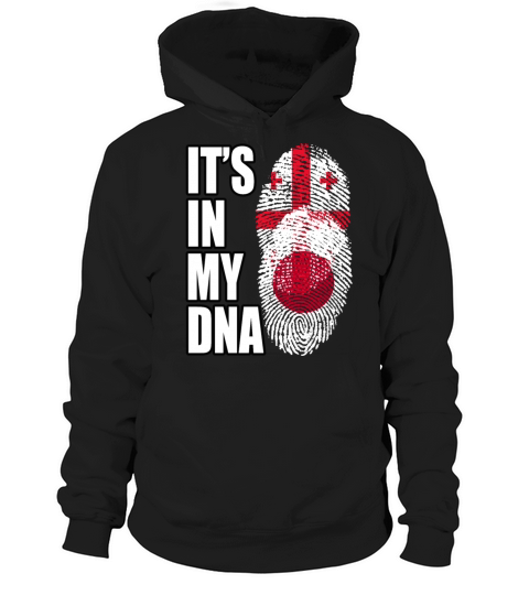 Georgian And Japanese Mix Heritage DNA Flag Hoodie Unisex