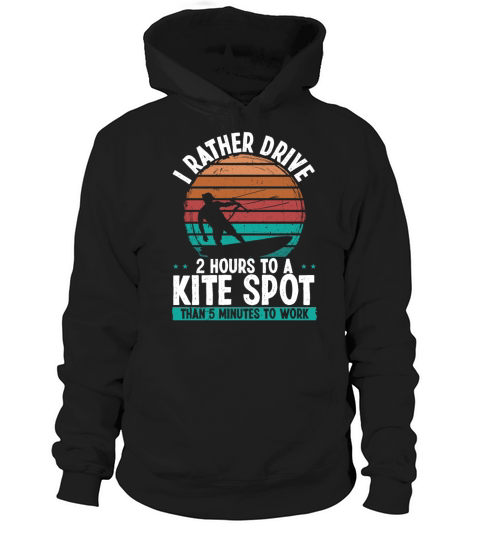 Kitesurfer Kite Sport Vintage Kitebaording Kite Hoodie Unisex
