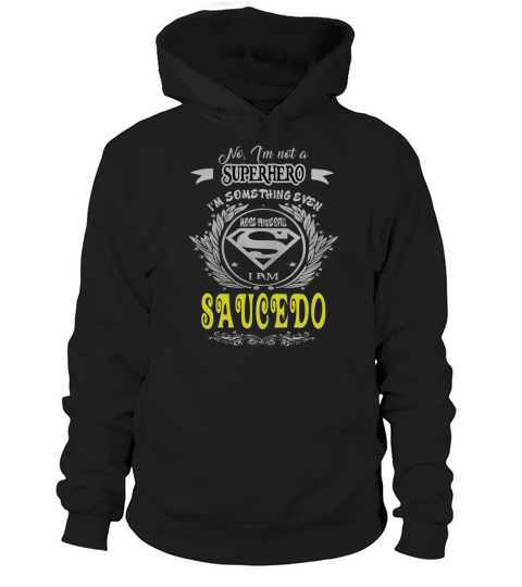 SAUCEDO . superhero SAUCEDO Hoodie Unisex