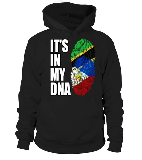 Tanzanian And Filipino Vintage Heritage DNA Flag Hoodie Unisex