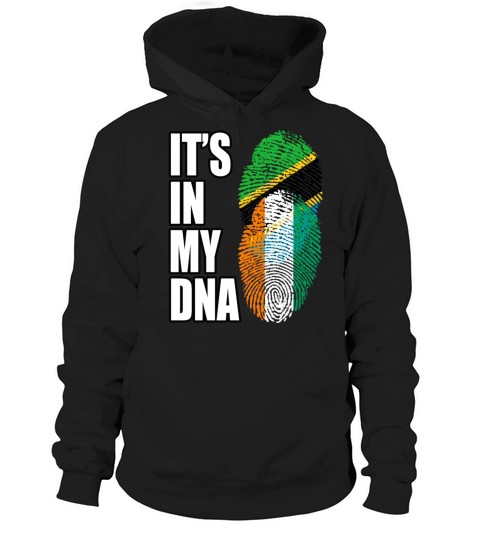 Tanzanian And Ivorian Vintage Heritage DNA Flag Hoodie Unisex