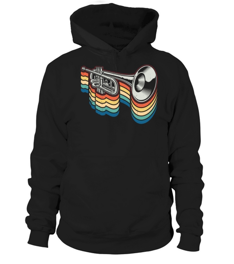 Trumpet Player Retro Vintage Hoodie Unisex