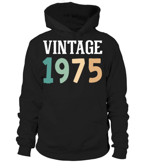 Vintage 1975 47th Birthday Hoodie Unisex
