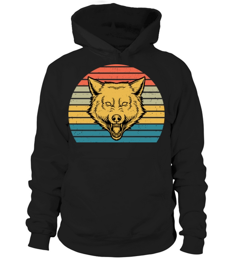Wolf Lover Gift Funny Retro Vintage T Shirt Hoodie Unisex