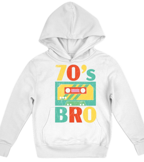 70s Bro 1970 Vintage Seventies Party 1970s Kids Hoodie