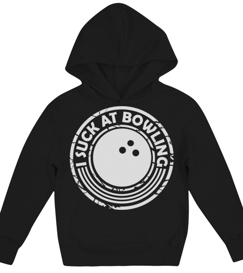 I suck at bowling Kids Hoodie