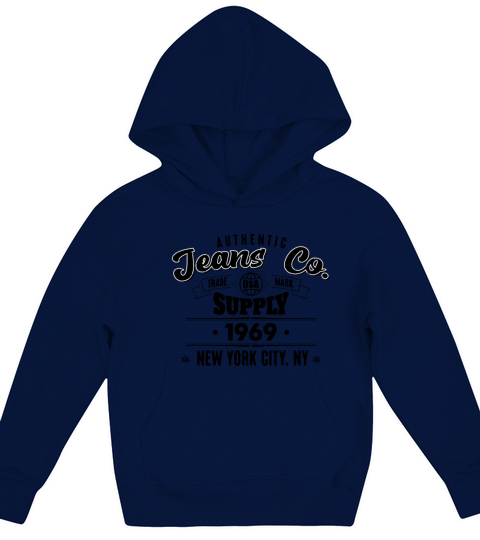 New York City Born In 1969 Vintage Birthday Kids Hoodie