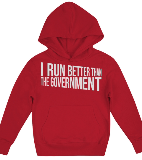 run better than government Kids Hoodie