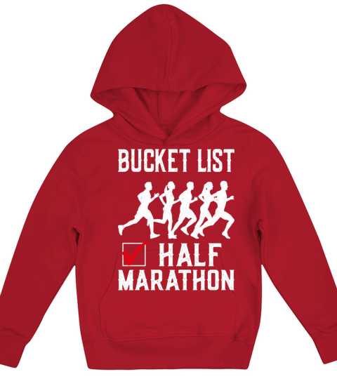 Running Runner Half Marathon Kids Hoodie
