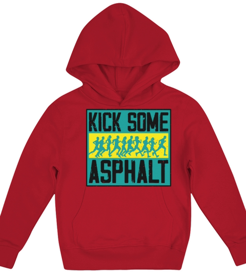 Running Runner Half Marathon Kids Hoodie