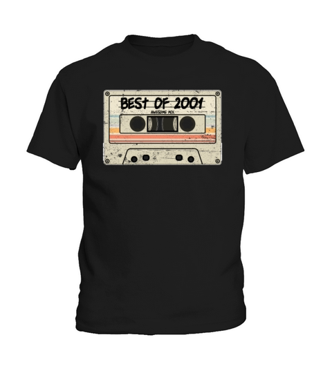 Best of 2001 Cassette Tape Birthday Kids T-Shirt