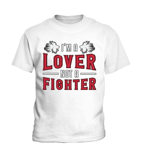 Betta Fish Im A Lover Not A Fighter Fighting Fish Kids T-Shirt