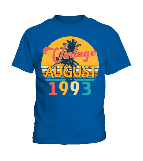 Birth Month August 1993 Kids T-Shirt