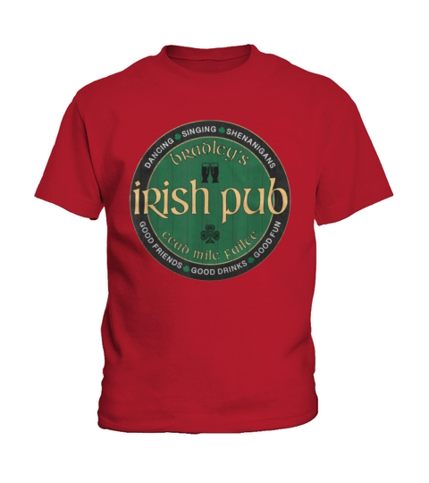 Bradley’s Irish Pub St. Patrick’s Day Party shirt Kids T-Shirt