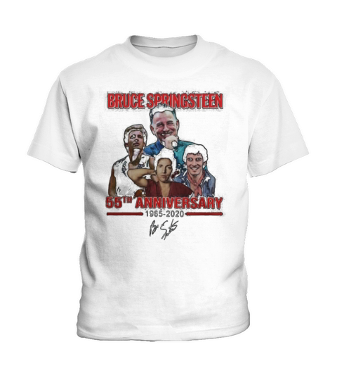 Bruce Springsteen 55th Anniversary 1965-2020 Signature shirt Kids T-Shirt