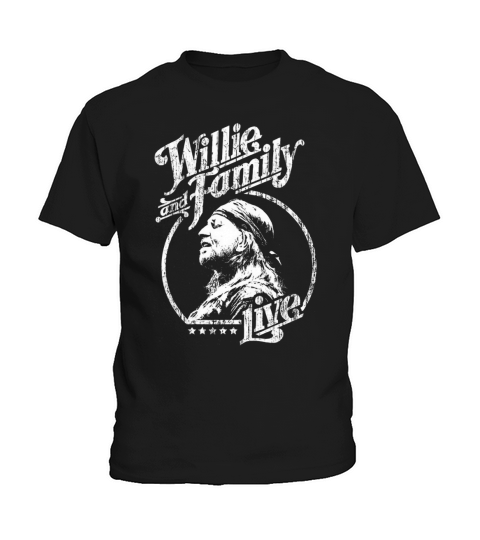 EXCLUSIVE WILLIE AND FAMILY LIVE VINTAGE HEATHER Kids T-Shirt