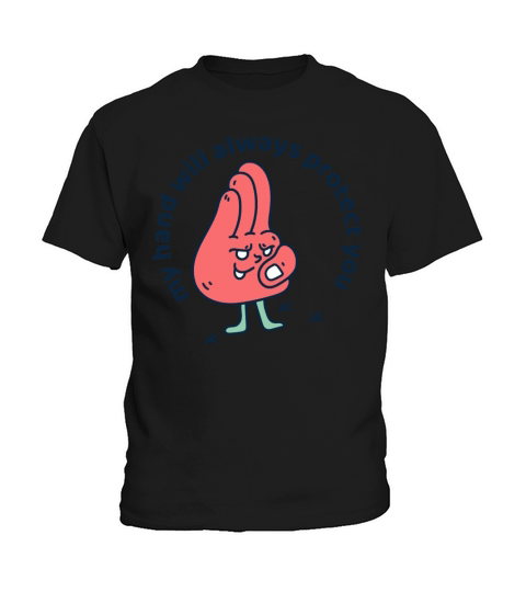 Funny hand character illustration vintage Kids T-Shirt