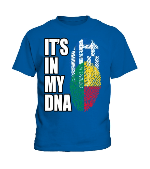 Greek And Benin Mix Heritage DNA Flag Kids T-Shirt