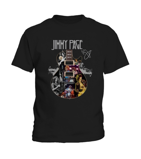 Jimmy Page Guitarist signature shirt Kids T-Shirt