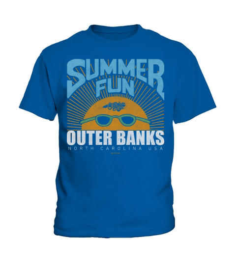 Summer Fun OBX Outer Banks North Carolina Vintage Kids T-Shirt