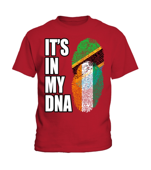 Tanzanian And Ivorian Vintage Heritage DNA Flag Kids T-Shirt