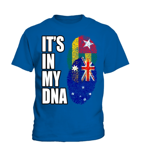 Togolese And Australian Mix Heritage DNA Flag Kids T-Shirt