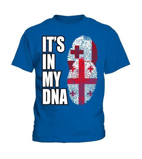 Tongan And Georgian Mix Heritage DNA Flag Kids T-Shirt