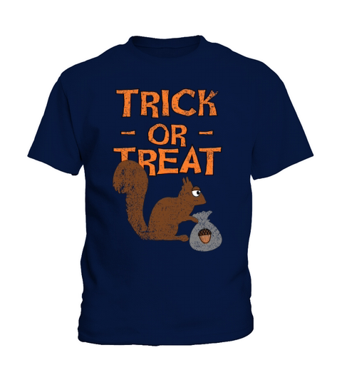 Trick Or Treat Squirrel Kids T-Shirt
