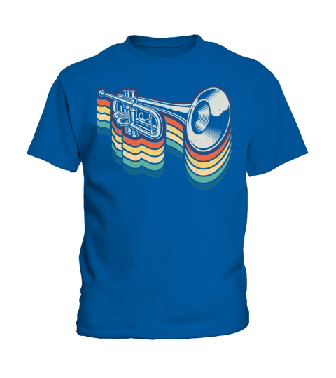 Trumpet Player Retro Vintage Kids T-Shirt