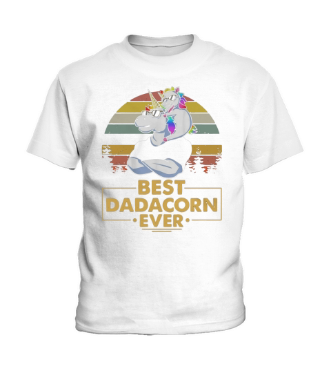 Unicorn Best Dadacorn Ever Vintage Kids T-Shirt